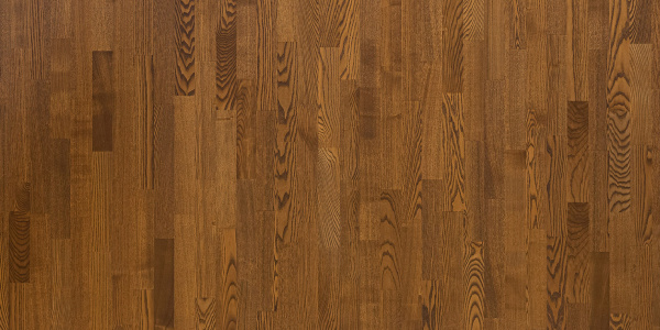 Паркетная доска Focus Floor ASH KALAHARI MATT 3S Ясень Кантри, легкий браш, темно коричневый матовый лак